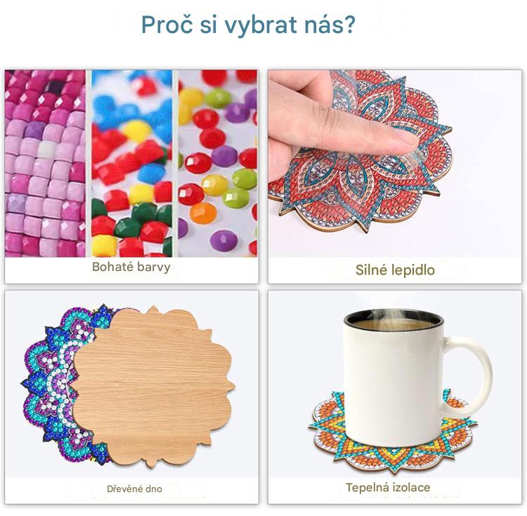 🎁🎨【Sada nářadí + železný rám + 6 diamantových obrazů*2】Podložka na malování s kamínky pro kutily