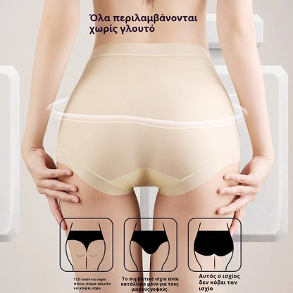 🔥🩲【Compra 3, llévate 3 gratis】(6 piezas) Último día - 50% de descuento - Ropa interior antibacteriana de cintura alta para controlar la grasa abdominal