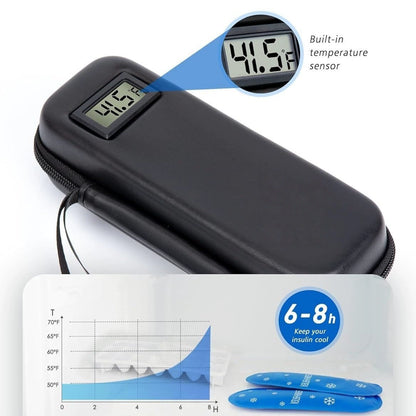 🔥Estuche de viaje para enfriar insulina con pantalla de temperatura