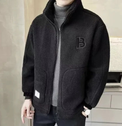 【L-6XL】Zimní fleecová bunda, bavlněná bunda, zesílená bavlněná bunda z jehněčí vlny, teplá bunda