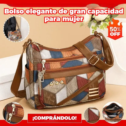 👜Bolso de hombro a juego de color de cuero suave de PU de nueva moda