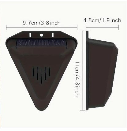 🔥📣Dispositivo de alarma solar con sonido y luz para pájaros, ideal para huertos, estanques de peces, arrozales