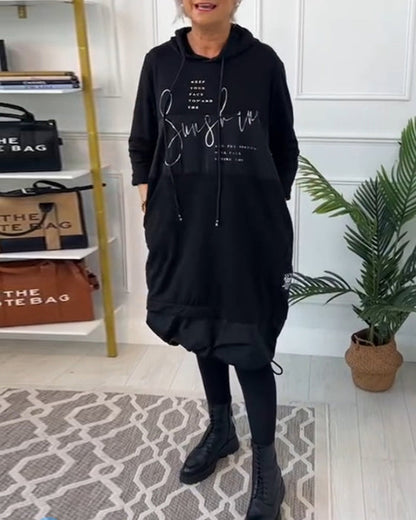 🔥🔥【S-5XL】2026 nové podzimní a zimní módní velké šaty s potiskem🥰