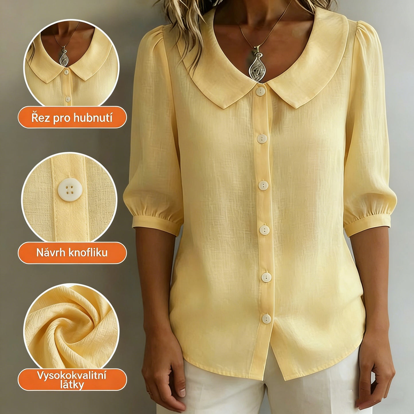 🌸【S-3XL】Dámský jarní kardigan s krátkým rukávem a knoflíky -- Možnost platby na dobírku✅