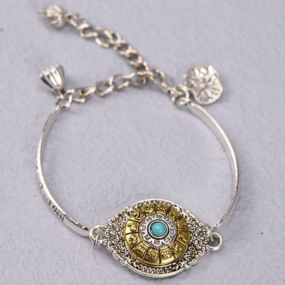 🎁🥰🌸Pulsera giratoria de la suerte con diseño de loto en plata 925