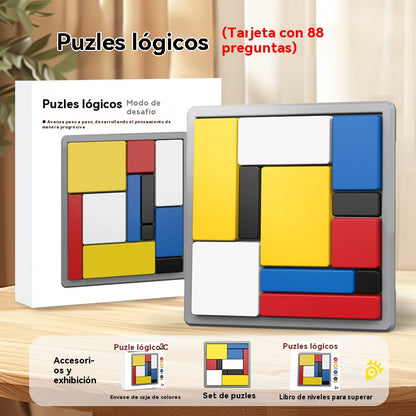 🧒💡[Compra uno y llévate otro gratis] Rompecabezas educativo para niños, juguete para la primera infancia