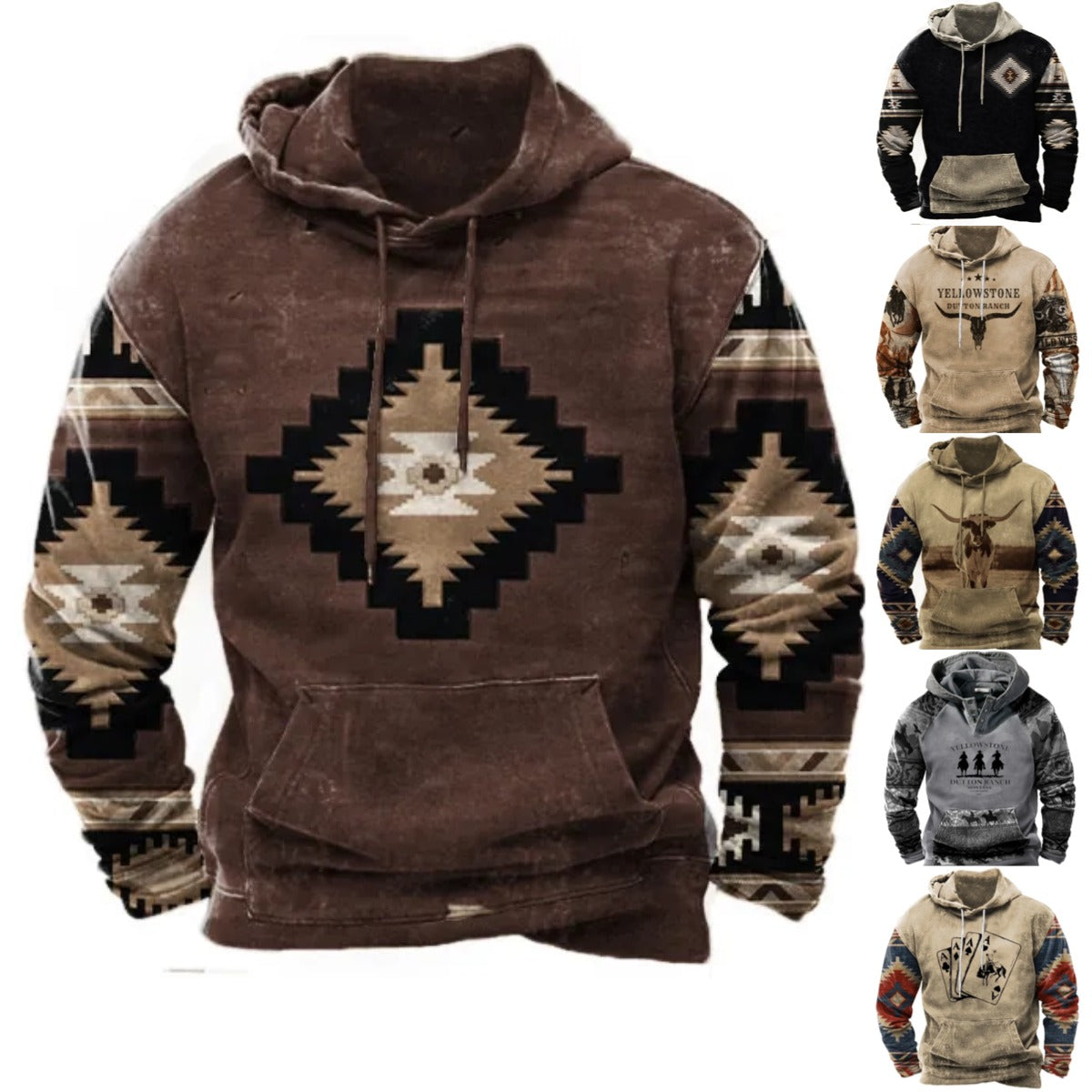 【🔥Τοπ πώληση】Ανδρικό 3D μακρυμάνικο φούτερ 2023 Φθινοπωρινό Χειμώνα Ανθεκτικό στο ζεστό κρύο