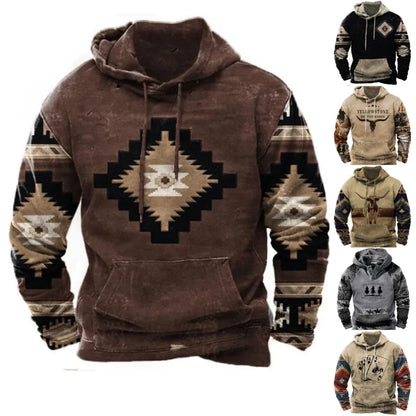 【🔥Τοπ πώληση】Ανδρικό 3D μακρυμάνικο φούτερ 2023 Φθινοπωρινό Χειμώνα Ανθεκτικό στο ζεστό κρύο