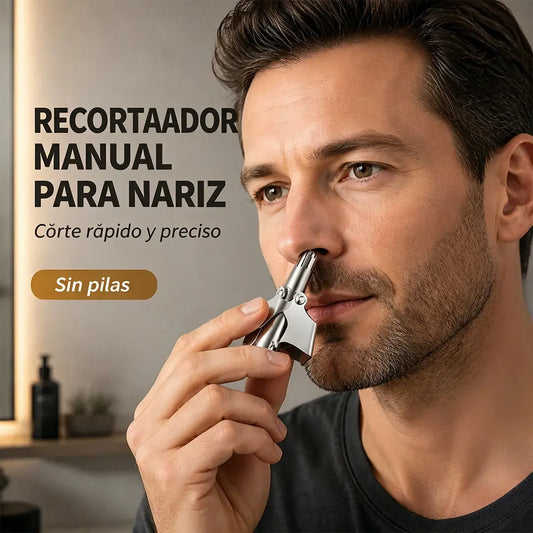 【2 piezas 25€】Recortadora de vello nasal manual mecánica de estilo vintage