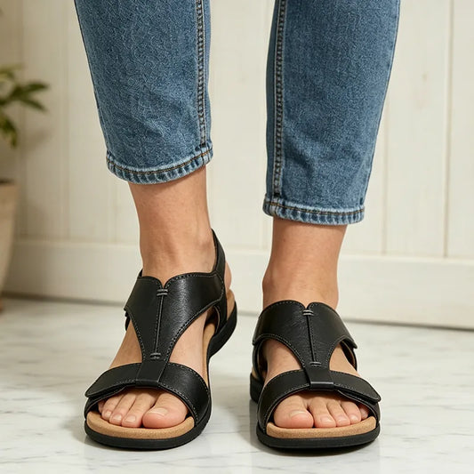 【36-43】Sandalias de verano con suela blanda y soporte de arco, casuales y cómodas.