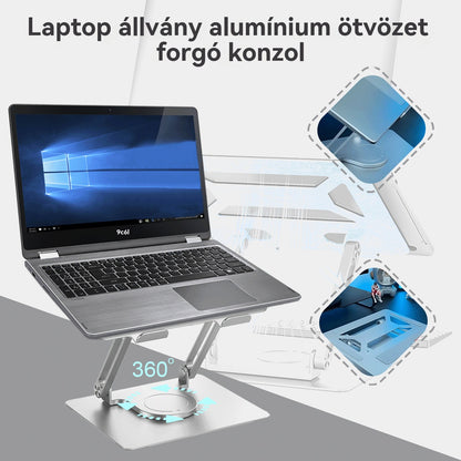 💥💻 Laptop állvány alumíniumötvözetből készült forgatható állvány - 4201818