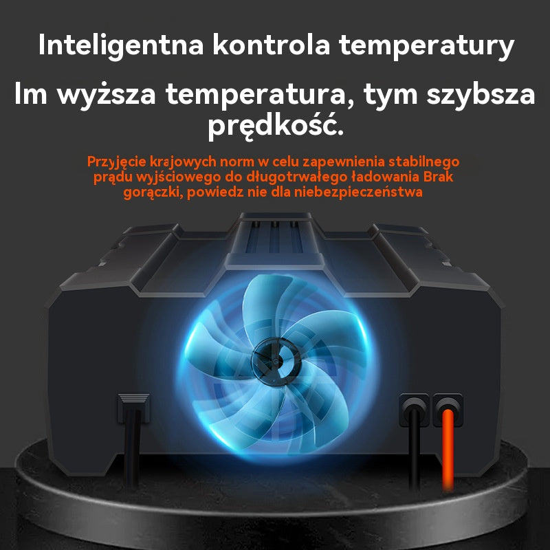 🔥🚗Ładowarka akumulatora samochodowego 12V24V czysta miedź akumulator motocyklowy w pełni automatyczna ładowarka w pełni inteligentny typ naprawy - 4199574