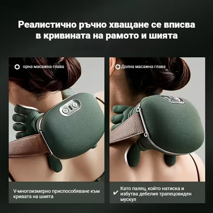 💆‍♀️Una nueva versión de un masajeador portátil de cuello y hombros con batería recargable y gran capacidad.