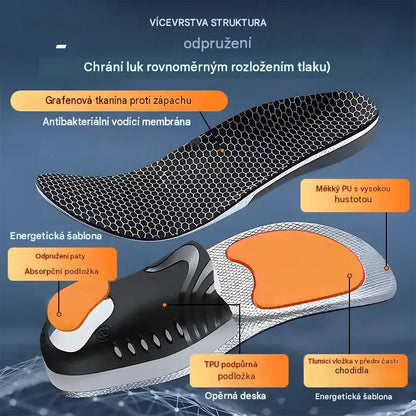 🔥【Kupte 1 a dostanete 1 zdarma】👣【35–46】⚡ Ortopedické sportovní vložky do bot s podporou klenby – úplné tlumení nárazů a maximální pohodlí