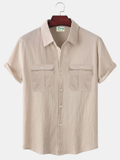 👔【M-5XL】Nueva camisa de lino minimalista para hombre para el verano: oferta por tiempo limitado.