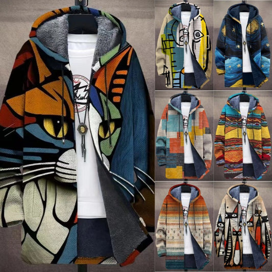 👔[S-4XL] Pánský ležérní teplý podzimní a zimní kabát, vyrobený z silné vlny a sametu, dostupný ve všech velikostech.