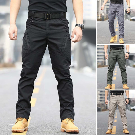 🔥【S-5XL】Męskie taktyczne spodnie bojowe w kamuflażu, z kieszeniami