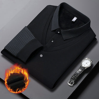 【M–4XL】 Dvoudílné tričko POLO s falešnými patchworkovými pruhy