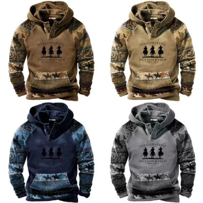 【🔥Τοπ πώληση】Ανδρικό 3D μακρυμάνικο φούτερ 2023 Φθινοπωρινό Χειμώνα Ανθεκτικό στο ζεστό κρύο