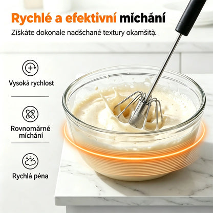 540 Kč【2dílná sada】Poloautomatický šlehač vajec z nerezové oceli