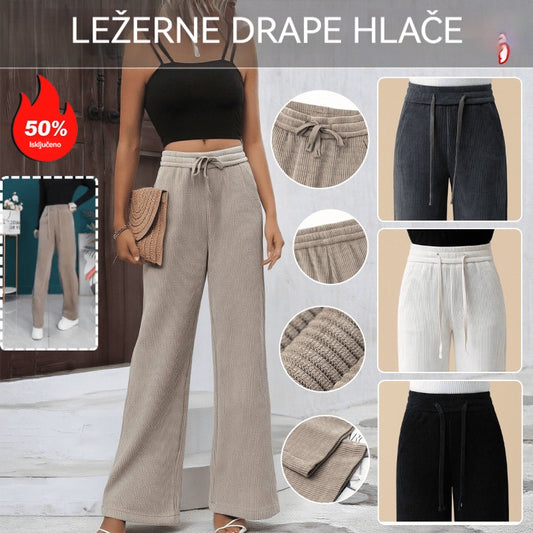 🔥【Vruća prodaja – Popust do 50%】Ženske ležerne široke hlače od samta, vrlo udobne za nošenje - 4225531