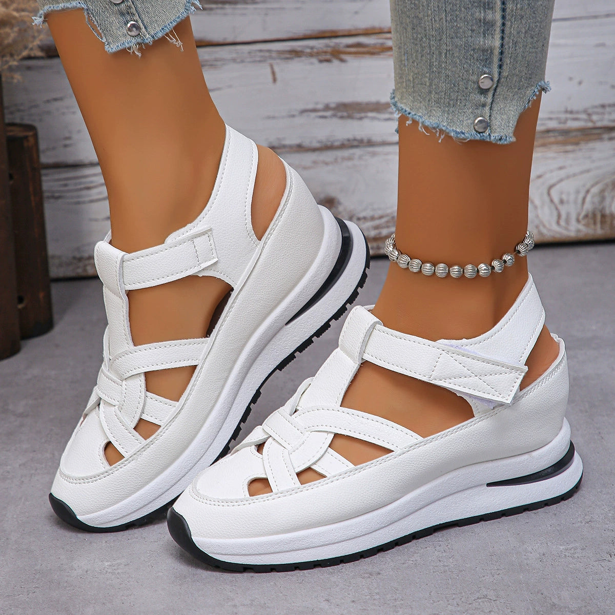 【35-43】sandalias casuales de suela gruesa 2026