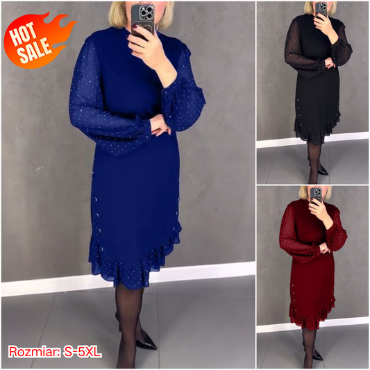 💖💖【S-5XL】🍁🍂Wysokiej jakości stylowa sukienka w nowym stylu na jesień i zimę