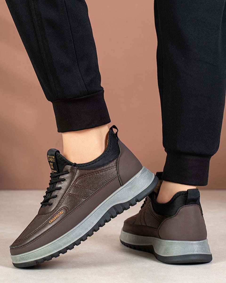 Modne, nowe, bawełniane buty męskie na zimę 2025, wodoodporne i antypoślizgowe, grube i ciepłe【39-45】-4171671