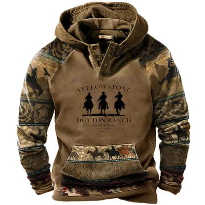 【🔥Τοπ πώληση】Ανδρικό 3D μακρυμάνικο φούτερ 2023 Φθινοπωρινό Χειμώνα Ανθεκτικό στο ζεστό κρύο