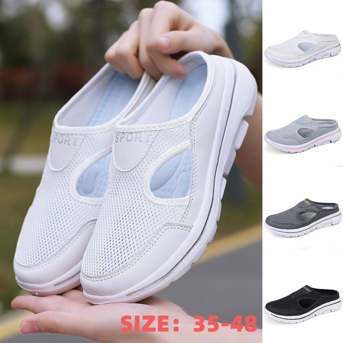 【35-48】2025 jarní módní, pohodlné a prodyšné ležérní pantofle, vhodné pro muže i ženy