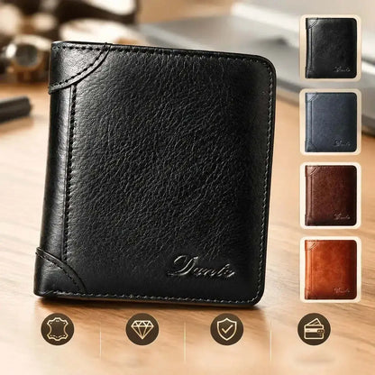 👝✨ Νέο ανδρικό αντικλεπτικό πορτοφόλι από γνήσιο δέρμα