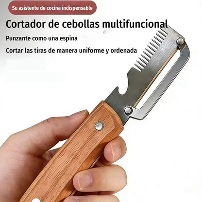 ✅【Kupte 1, získejte 1 zdarma】🔥2 kusy 540Kč🧅🔪 Multifunkční kuchyňská škrabka 3 v 1: Loupá, krájí a otevírá víčka od lahví! 🔥
