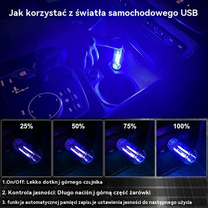 【50% ZNIŻKI!】【Kup 1, a 2 dostaniesz gratis】Lampka nocna do samochodu z USB-4173104
