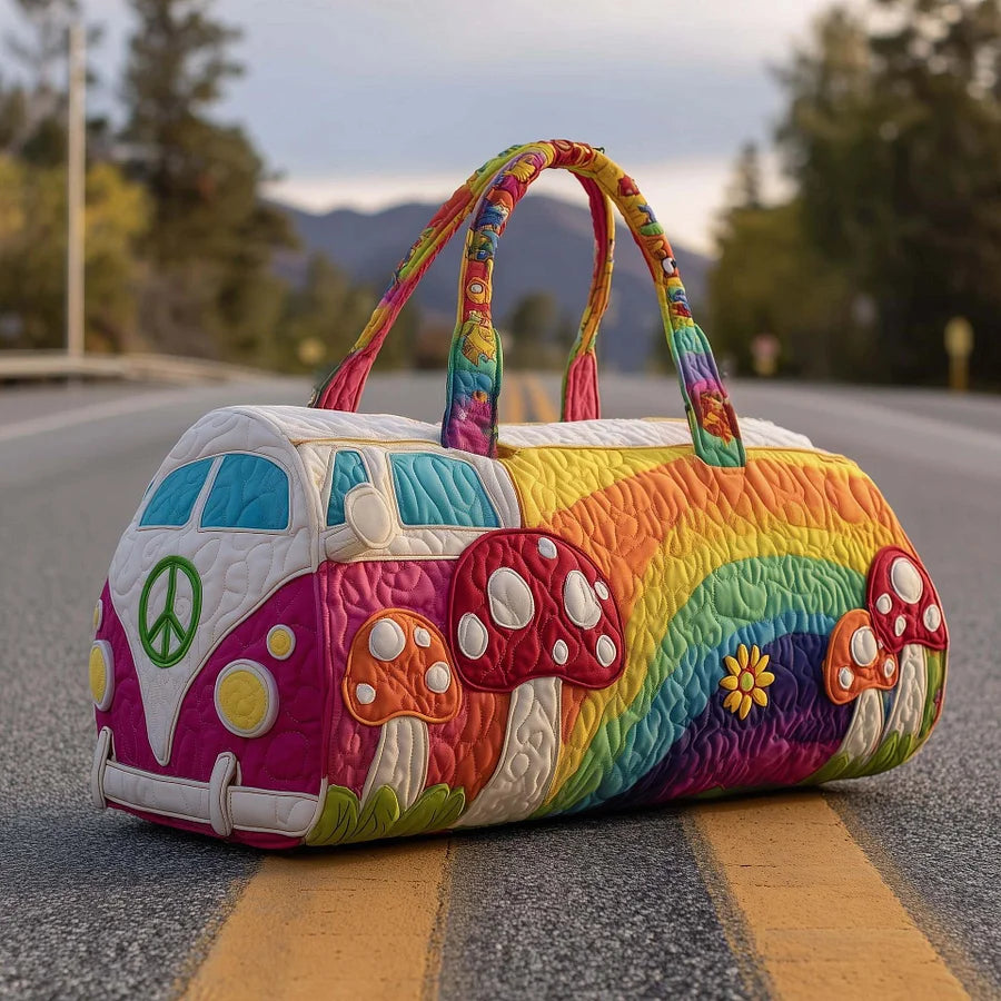 🌷👜Bolsa de viaje acolchada Hippie Van