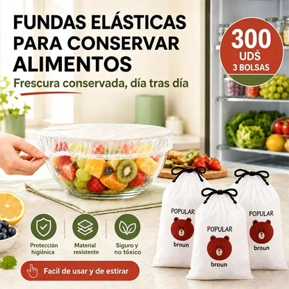 🔥(300 unidades)Solo 27 euros🍽️Funda de plástico antibacteriana extragrande y gruesa apta para uso alimentario