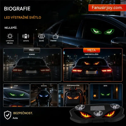 🚗👀 Solární LED výstražná světla do auta | Přitahují veškerou pozornost, zvyšují bezpečnost jízdy – bezdrátový design, automatická detekce, vysoká všestrannost ✨