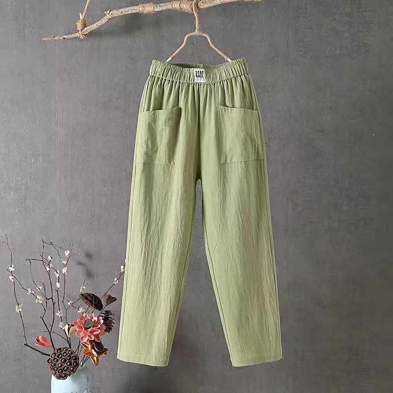 🌿🌈【Oferta por tiempo limitado】【M-4XL】Nuevos pantalones de pierna ancha para mujer, nuevos de la colección primavera 2026. Pantalones casuales cómodos.