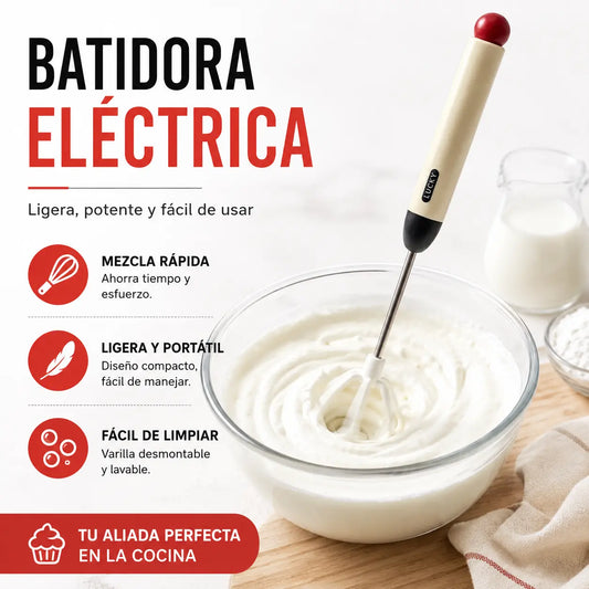🔥【Último día con 50% de descuento, juego de 2 piezas】🔥Batidora de huevos semiautomática de acero inoxidable🥚
