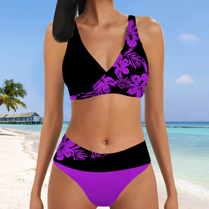 👙【S~5XL】2023 nuevo traje de baño de bikini de dos piezas para mujer