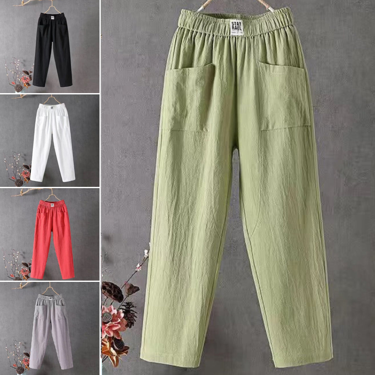 🔥TOP VENTAS 🔥 Pantalones Casuales de Algodón para Mujer | Estilo Wide Leg 2026 🕊️🌿