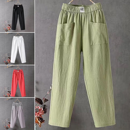 🔥TOP VENTAS 🔥 Pantalones Casuales de Algodón para Mujer | Estilo Wide Leg 2026 🕊️🌿