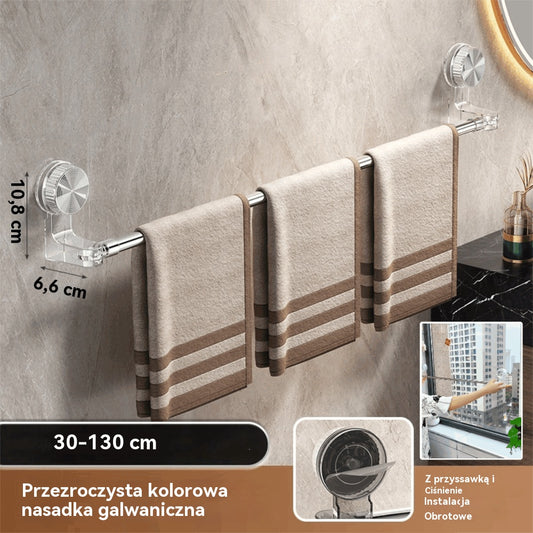 🎁✨🚿Prosty design bez wiercenia — wysuwny uchwyt na ręczniki z próżniowym ssakiem - 4229374