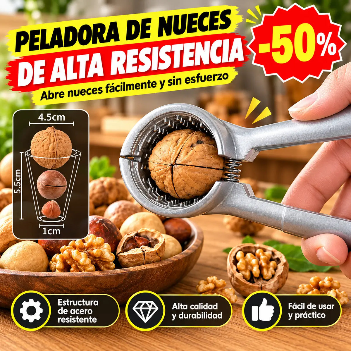 🌰Herramienta multifuncional para limpiar nueces