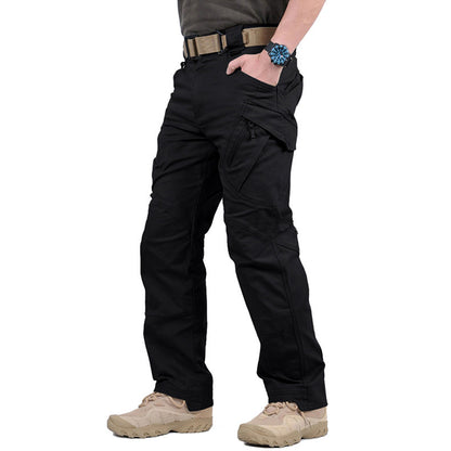 👖【S-5XL】Voděodolné outdoorové taktické kalhoty odolné proti opotřebení s více kapsami-3730507