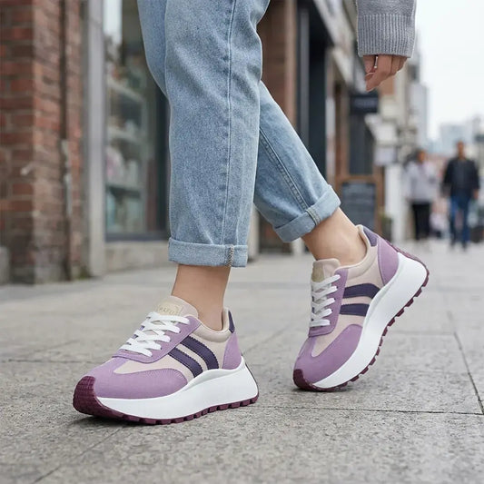 【35–45】👟Sportovní boty s tlustou podrážkou a platformou ve velkých velikostech – boty na každodenní nošení, které ženám přidávají na výšce