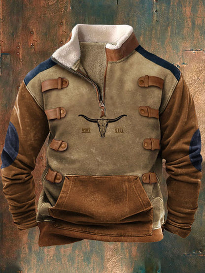 🔥🧥Νέο ανδρικό φθινοπωρινό-χειμερινό πουκάμισο με τρισδιάστατο ρετρό σχέδιο και ζεστή μακριά μανίκια