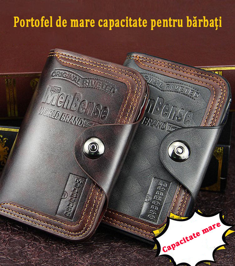 【Kupte 1 a získejte 1 zdarma】 Velkokapacitní pánská kožená peněženka-4116328