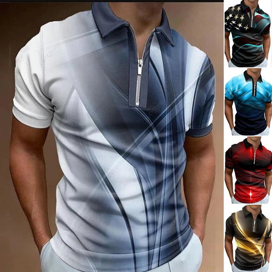 🔥Horký výprodej🔥【S-6XL】😎2025 nové pánské sportovní a ležérní polo tričko s krátkým rukávem-3937194