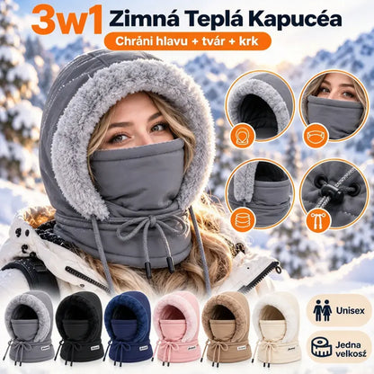 🔥Gorro cálido para exteriores con forro polar: tres en uno