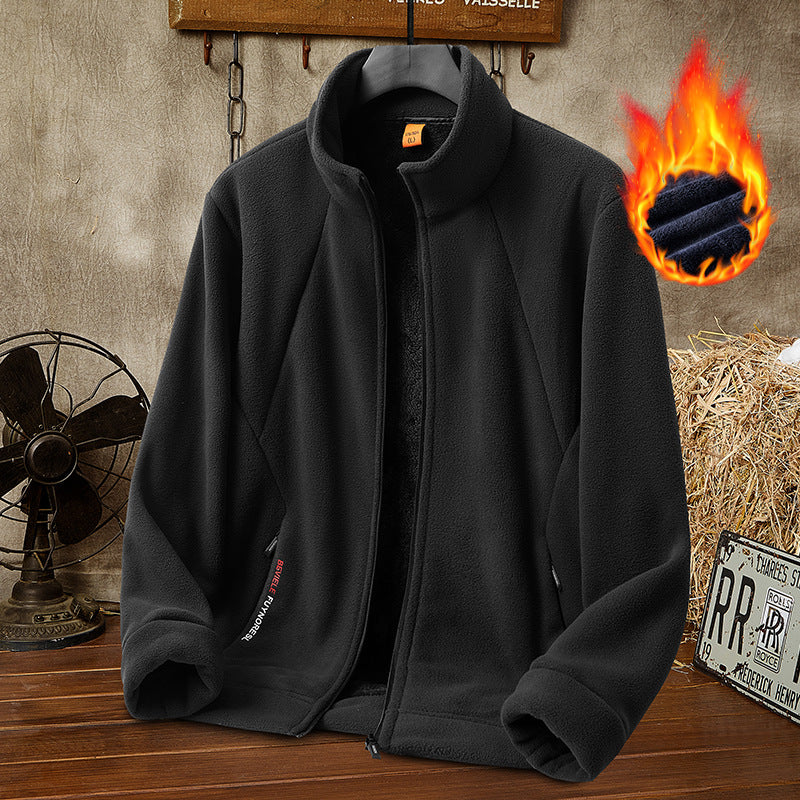 🔥 50% sleva 🔥[M-5XL] Pánská silná fleecová bunda, dostupná ve velkých velikostech, teplá a pohodlná na podzim a zimu.